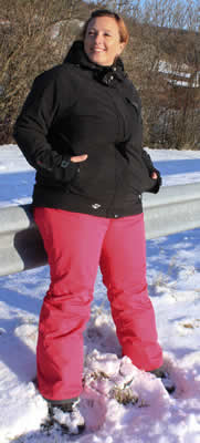 Schneeflocke Damen Wintersport Skihose Große Größen