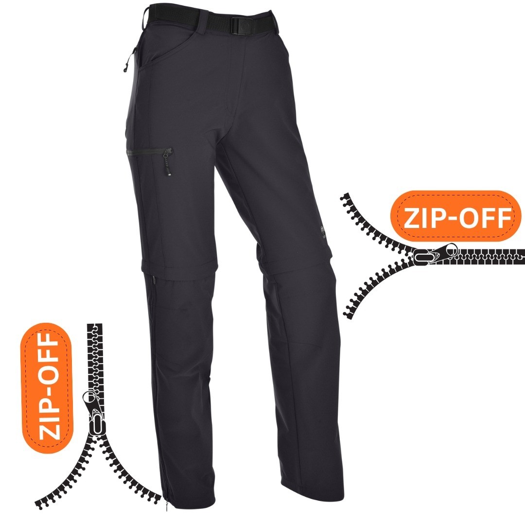 Maul Montreal Damen T-Zip-Off Wanderhose große Größen