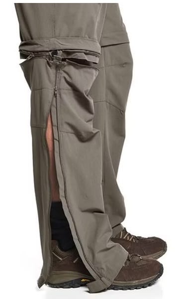 Maier Sports Herren Zip-Off-Hose in Übergröße beim Abzippen des Hosenbeins