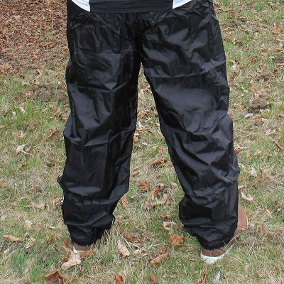 Regenhose Herren Übergröße schwarz – Überziehhose im Outdoor-Einsatz