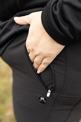 Wanderhose große Größen – verschließbare Reißverschlusstasche