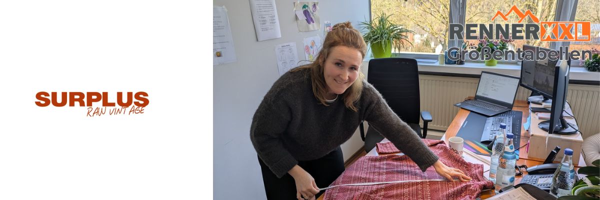 Surplus Größentabelle Herren und Damen bis 7XL bei RennerXXL
