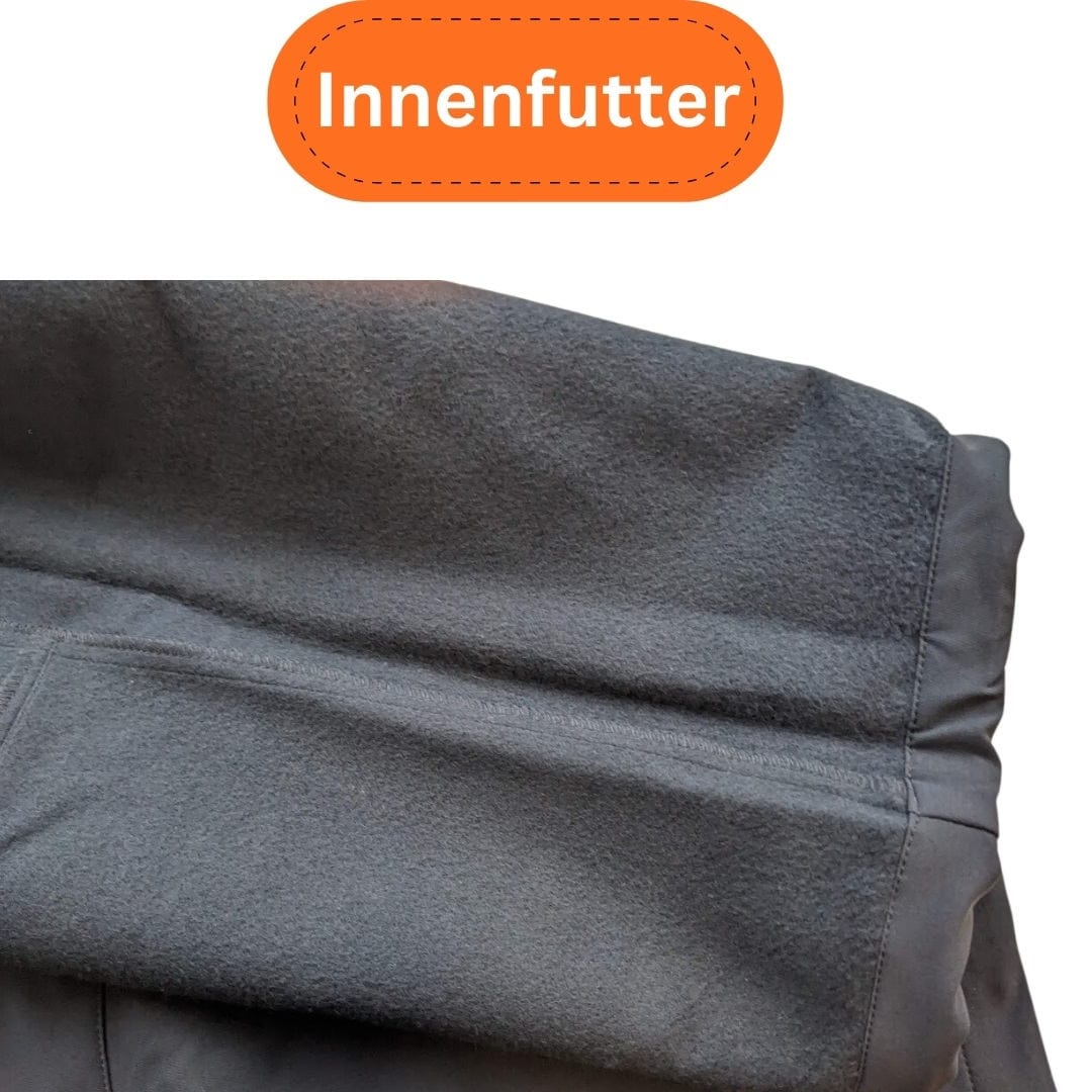 Softshellhose Herren Übergrößen XXL elastischer Bund Stretch-Material Detail