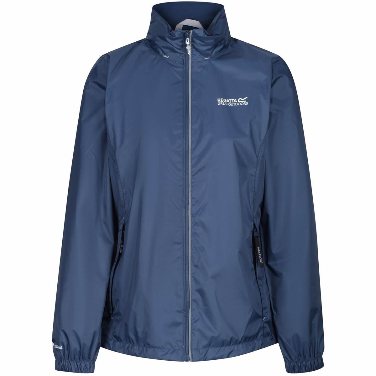 Regatta wasserdichte Damen Outdoor Regenjacke in Navy, Übergröße, normale Schnittform