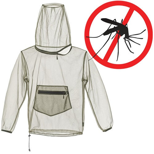 Stichdichte Jacke Pinewood – engmaschiges Mückenschutz-Oberteil mit Kapuze und Netzgewebe