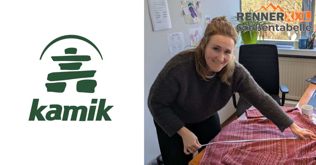 Kamik Größentabelle - Ramona von RennerXXL misst eine Jacke aus